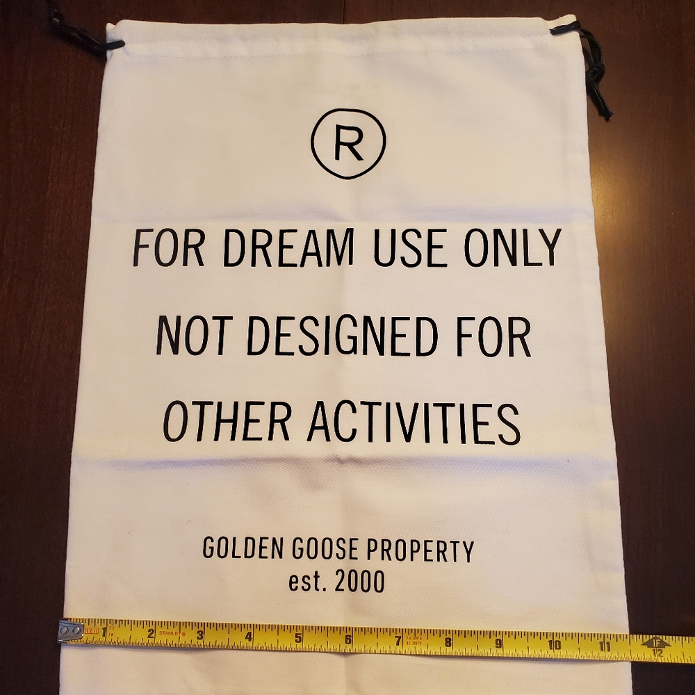 Golden Goose dust bag and passport